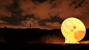 Night Timelapse at the Canberra Deep Space Communication Complex