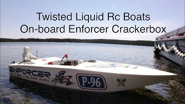 Enforcer Crackerbox Rc Boat Onboard