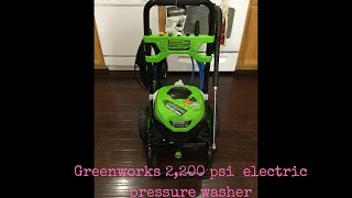 2,200 psi electric pressure washer 