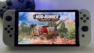 MudRunner - American Wilds - REVIEW | Switch OLED handheld gameplay