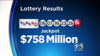 Winning Number To $758 Million Powerball Jackpot Announced