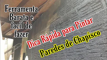 Como pintar uma parede Chapiscada com brocha?