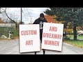 CUSTOM CANVASES + GIVEAWAY WINNER ANNOUNCED!