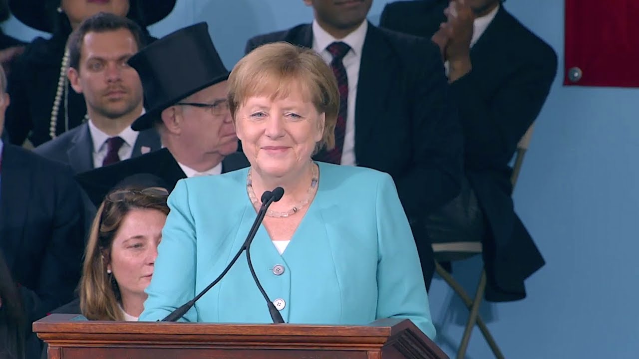 Merkel erntet für Harvard-Rede viel Beifall