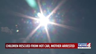 Police: Stranger rescues toddlers from hot Oklahoma car