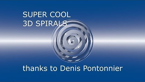 Super Cool 3D Spirals in LightWave