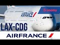 FLIGHT REPORT | Los Angeles to Paris | Air France ECONOMY Airbus A380-800 | FlyWithMe!