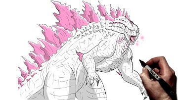 How To Draw Evolved Godzilla | Step By Step | G X K New Empire