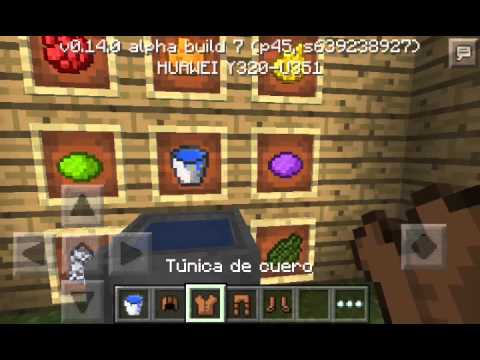 Como armadura de cuero (minecraft pocket edition) YouTube