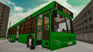 Поездка на автобусе МАЗ-107.468 по городскому маршруту №1 г.Серпов. С информатором! PBS