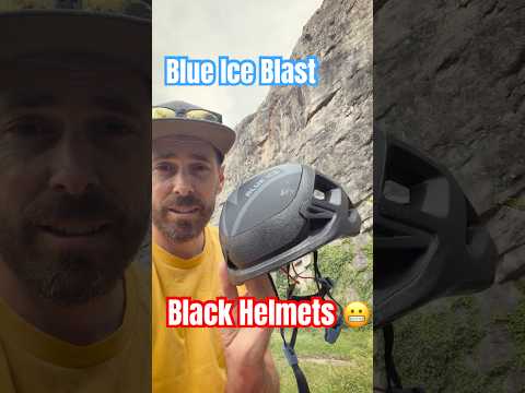 Blue Ice Blast first use... Black Helmets on Sunny Days!  #climbing #rockclimbing