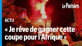 Coupe du monde : les supporters du Maroc fêtent leur victoire en quarts sur les Champs-Elysées