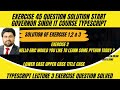 Exercise 45 solution q12 3 governor sindh it course typescript