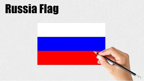 Russian Flag Drawing for kids | Russian