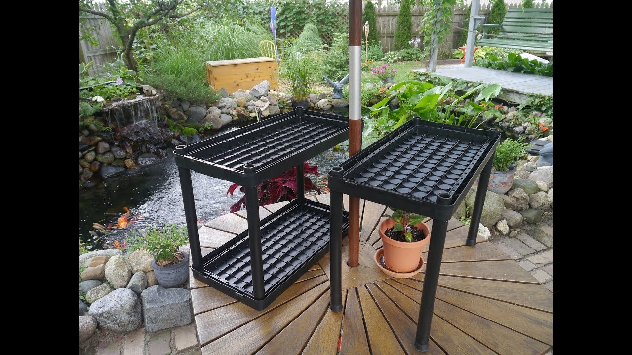 POND PLANT STANDS FROM SHELF KIT - YouTube