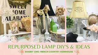 REPURPOSED LAMPS & LAMP SHADE DIY