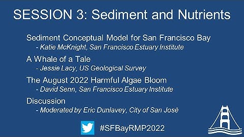 Session 3   Sediment and Nutrients