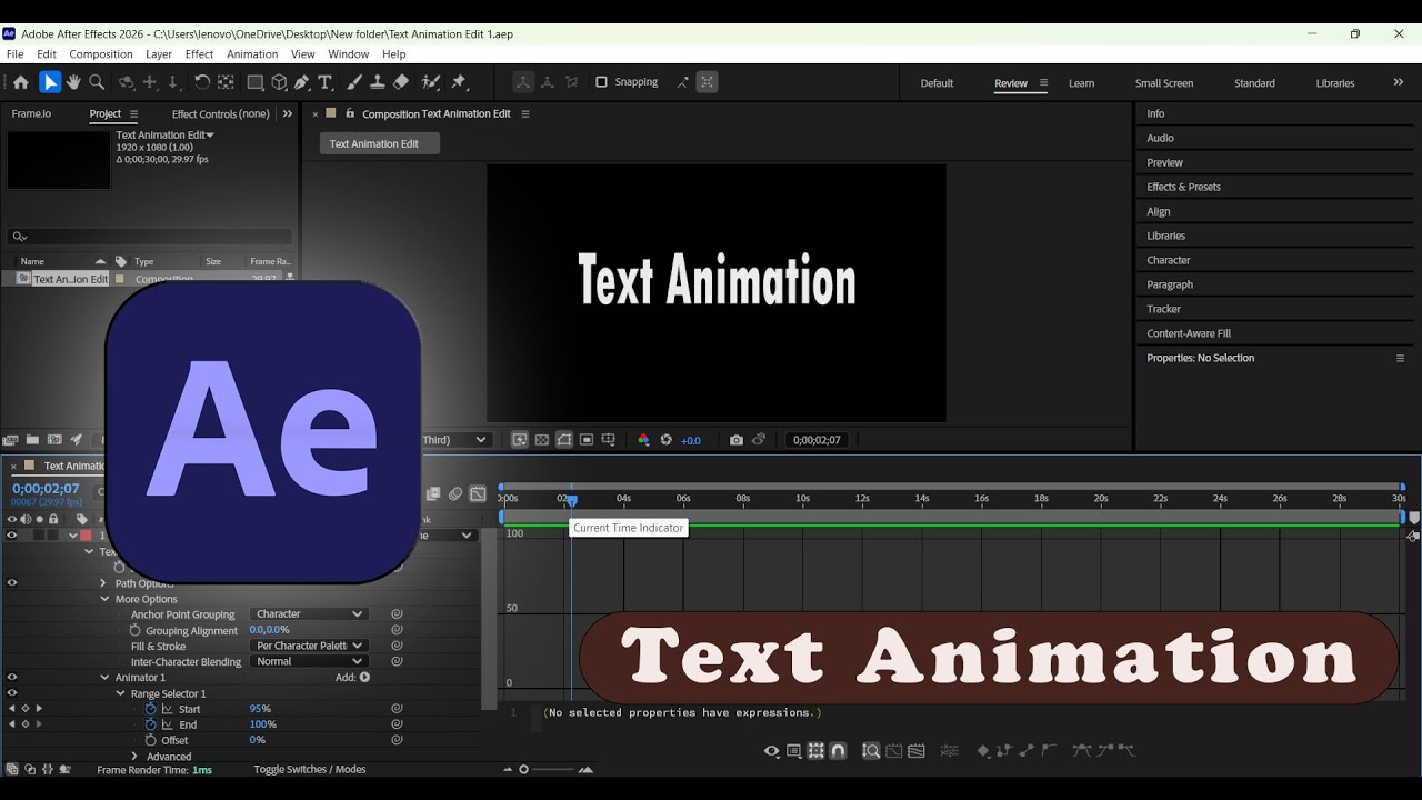 Text Animation in After Effects | Complete Hindi Guide - YouTube