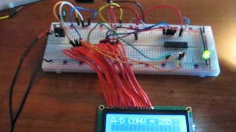 Microcontroller LCD demo