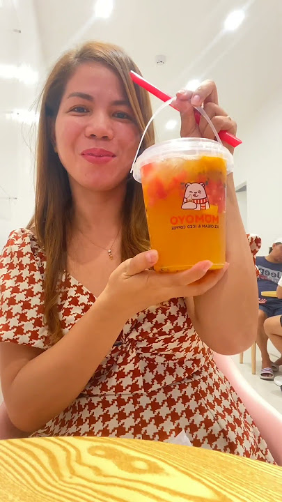 JUMBO FRUIT TEA AT MOMOYO ICE CREAM AND ICED COFFE #shorts #trending