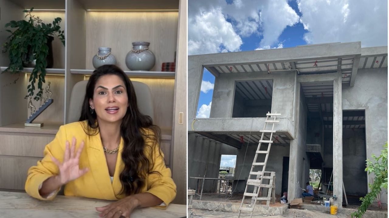 Projeto com Pé-Direito Duplo: Integração Perfeita entre Sala, Cozinha e Gourmet •Solução Inteligente