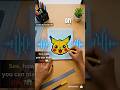 Drew Pikachu Using Only Squares 😳⚡| Easy Pixel Art #artandcraft #pixelstyle #pixel #pikachu