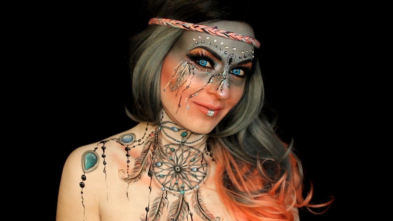 Dream Catcher ~ Festival Body Paint Makeup Tutorial 
