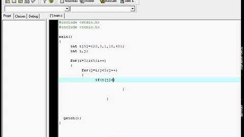 trier un tableau Langage C