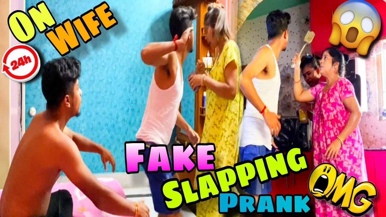 Fake Slapping Prank on Wife 😩 Went Wrong  😔