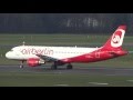 Dabzj airberlin airbus a320 takeoff at hamburg airport