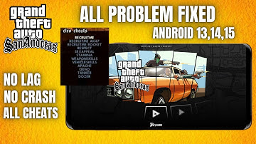 Play GTA San Andreas in Android 15 With CLEO | Supports All Devices ✅