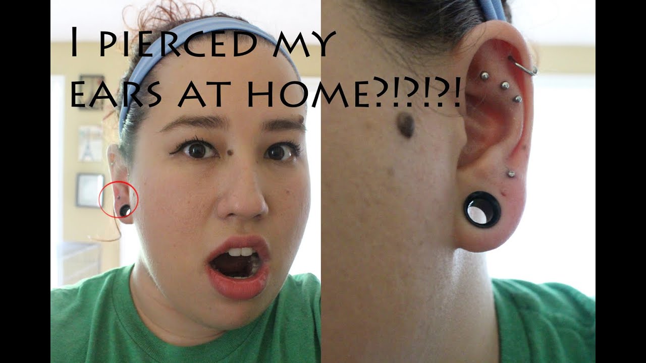 How I Pierced My Third Lobes at Home Safely YouTube
