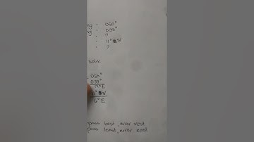 Find Compass Error and the Deviation ( Practical Assessment 5) Problem 2