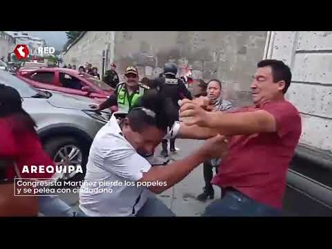 Edwin Martínez se pelea en pleno centro de la ciudad de Arequipa: Esto  es lo que sucedió antes