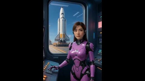 Cyborg Girl Controls Missile Systems in Factory #robot #shorts #robotics #robots #futuretech #viral