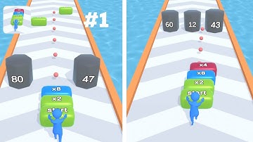 Shot Stack 2048 - New Release - Hyper Hybrid Casual - Gameplay Walkthrough (iOS & Android)