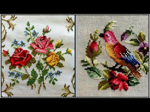 colorful-countable-cross-stitches-hand-embroidery-flowers-designs