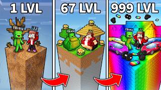 JJ and Mikey: FAT vs STRONG GYM CHUNK EVOLUTION in Minecraft!