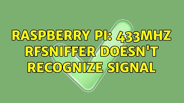 Raspberry Pi: 433mhz RFSniffer doesn
