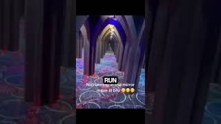 The children forgot the rule of the mirror maze😅😆#MirrorMaze#ShortsPOV#FunhouseVibes