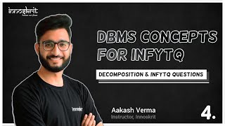 Celebrity DBMS for InfyTQ (Part 4) | Decomposition & InfyTQ Questions | Best DBMS Tutorials for InfyTQ Wealth