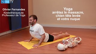 Yoga, arrêtez le massacre, chien tête levée et votre nuque