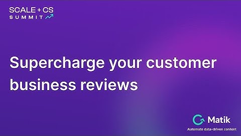 Supercharge business reviews: A simplified, data-driven approach to accelerate customer engagement