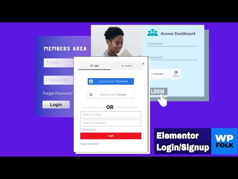 Design Signup, Login & Reset-Password Page in Elementor Pro