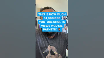 How Much Money 1 000 000 YouTube Shorts Views Pays Shorts 