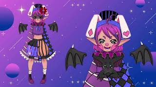 Nagasiio Live2D Clown Bat Bunny Model Showcase