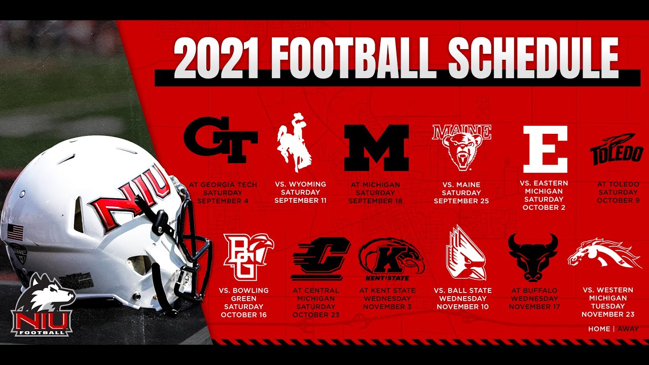 2021 NIU Football Schedule Release YouTube