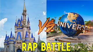 Walt Disney World vs Universal Orlando Resort Rap Battle ft. Mr. Roller Coasters (1000 Sub Special)