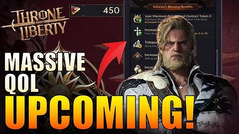 Throne & Liberty - They Did it! - MASSIVE Quality of Life Benefits coming with a FEE!