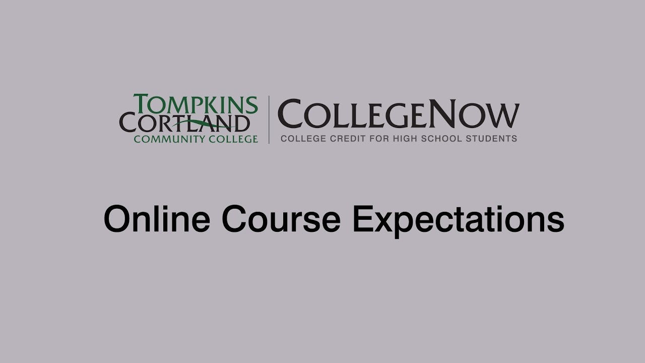 Online Course Expectations